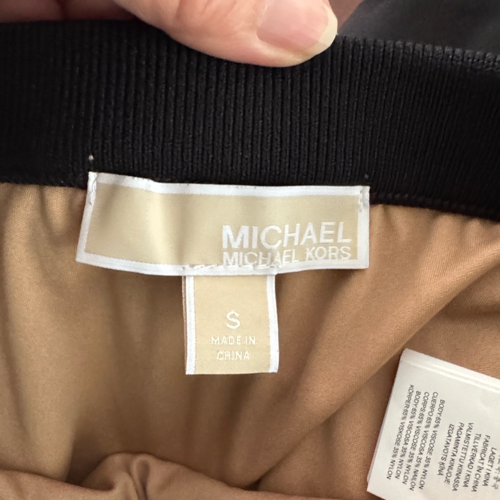 Michael Kors Black Studded Pencil Skirt - Picture 3 of 4